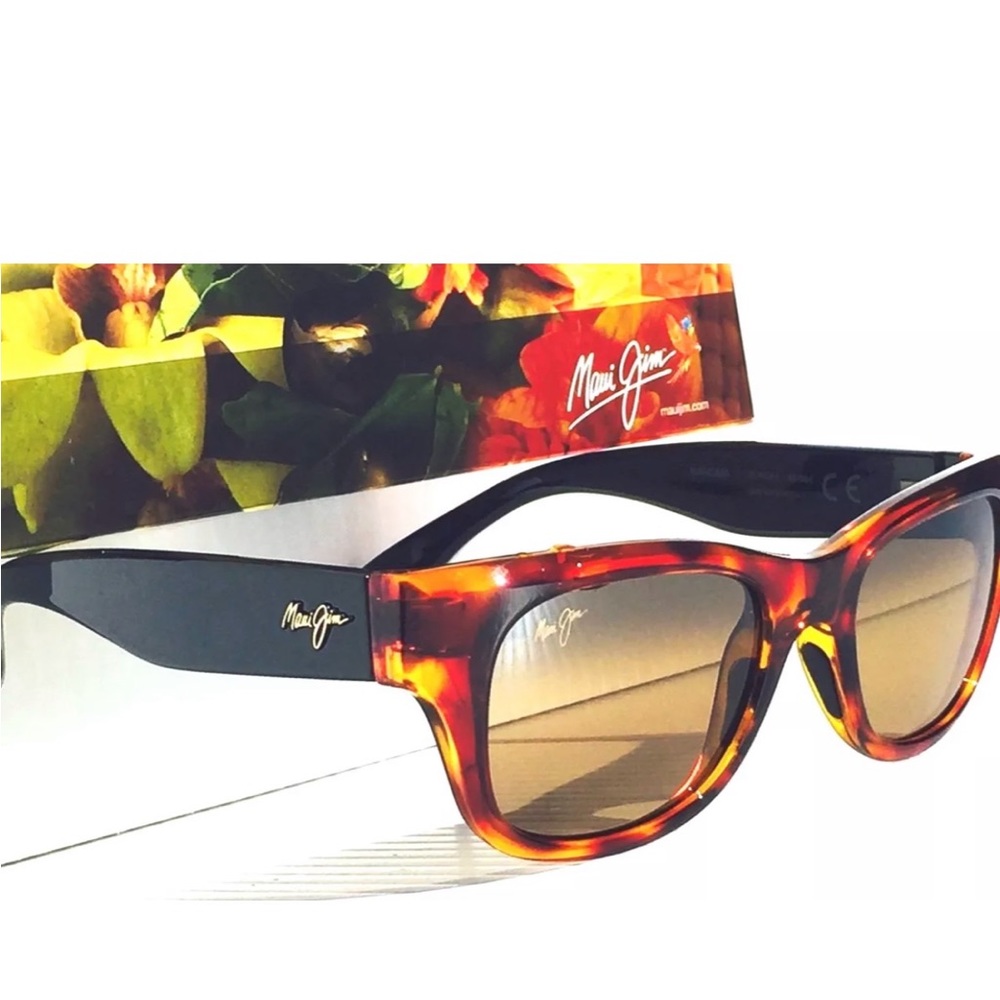 NWOT Maui Jim Tortoise and black sunglasses